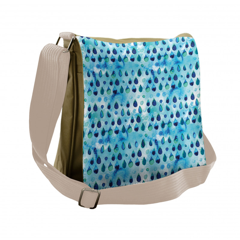 Waterdrops Quirky Messenger Bag