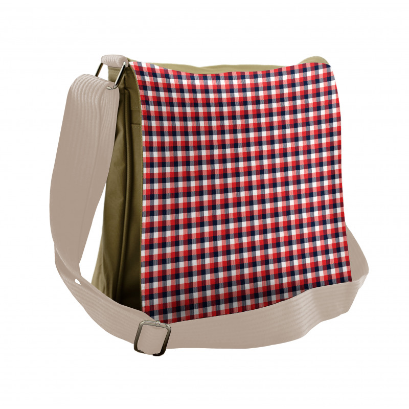 Traditional Retro Pattern Messenger Bag