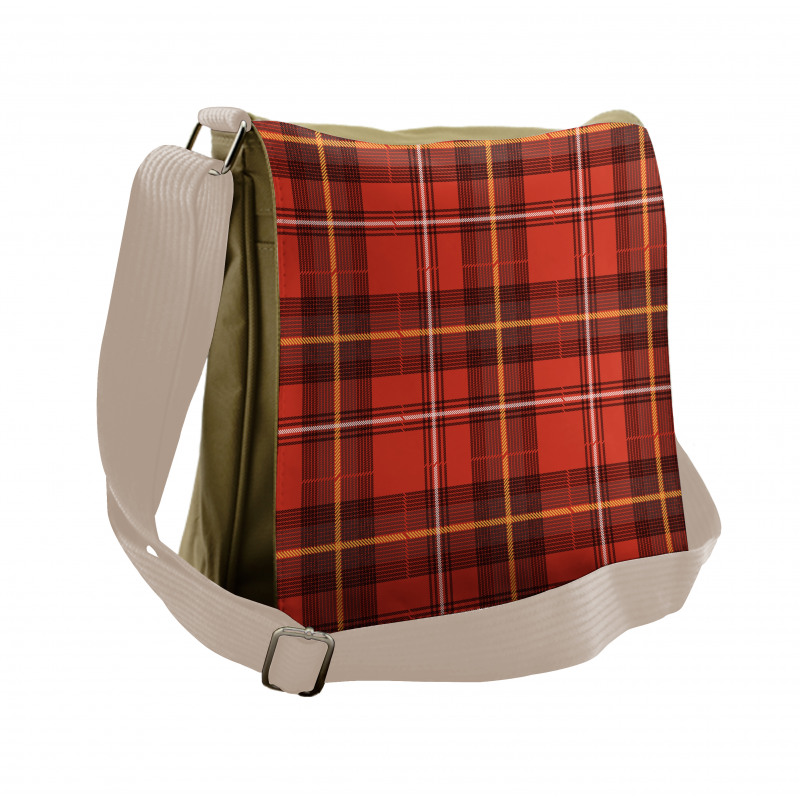 European Cultural Pattern Messenger Bag