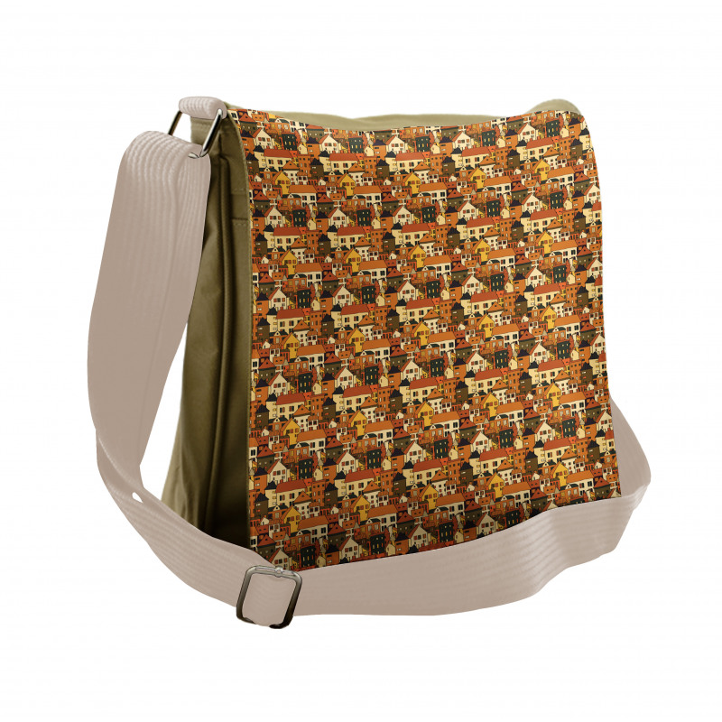 Panoramic Illustration Messenger Bag