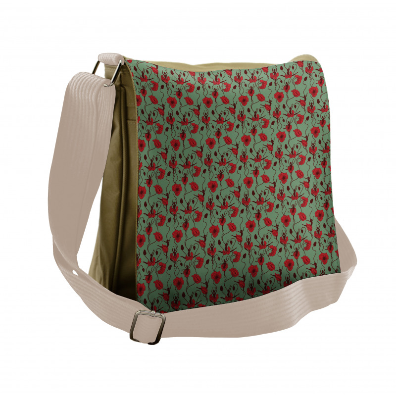 Floral Arrangement Dance Messenger Bag