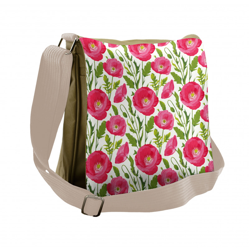 Leaves and Petals Romance Messenger Bag