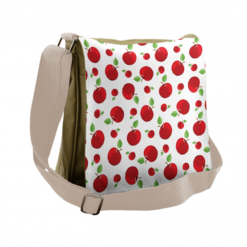 Vivid Cartoon Red Fruit Messenger Bag