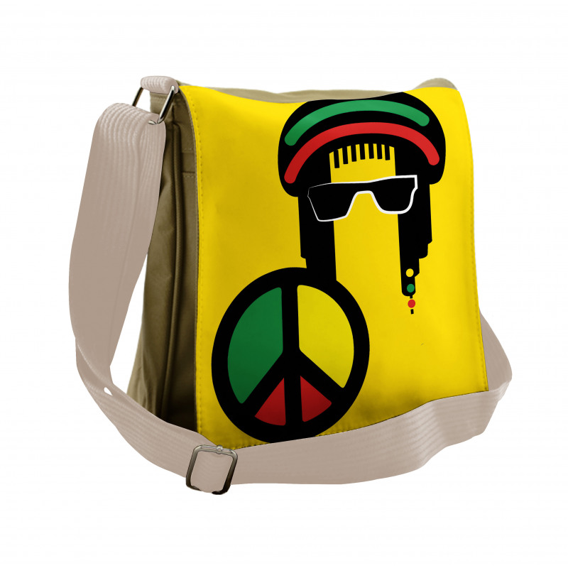 Conceptual Reggae Man Messenger Bag