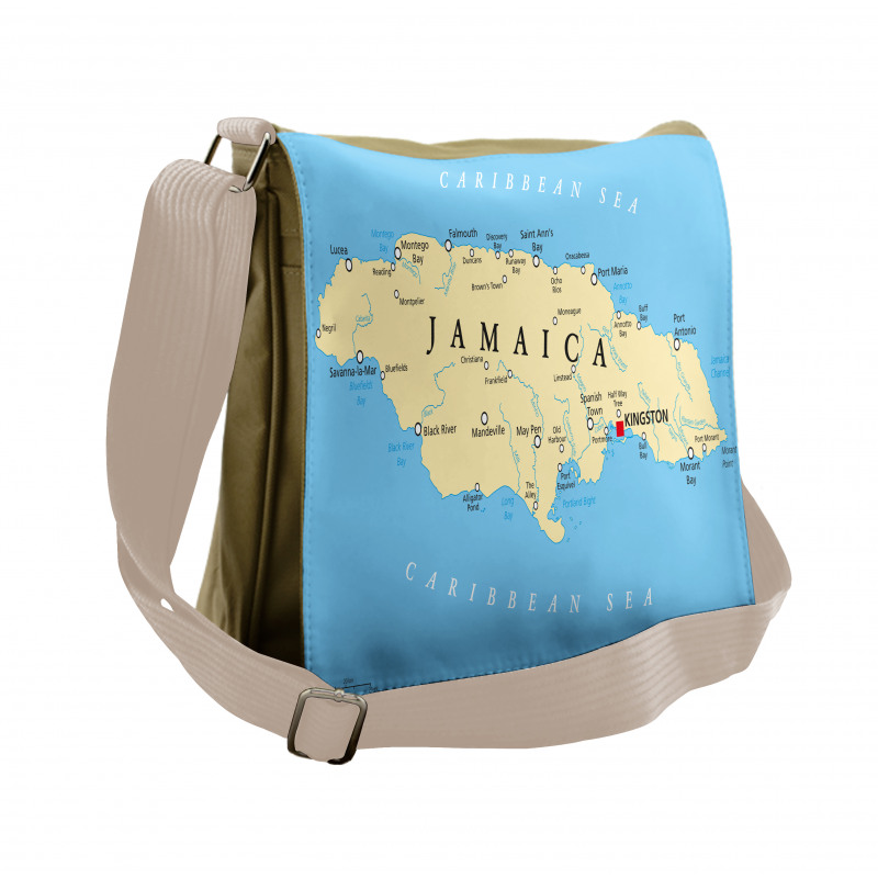 Caribbean Sea Tropic Messenger Bag