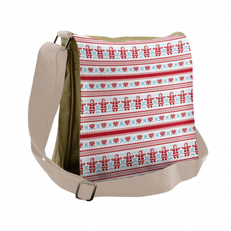 Xmas Inspired Ornament Messenger Bag