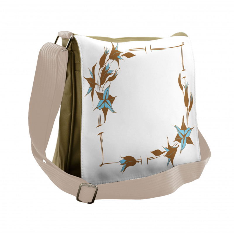 Floral Frame Messenger Bag