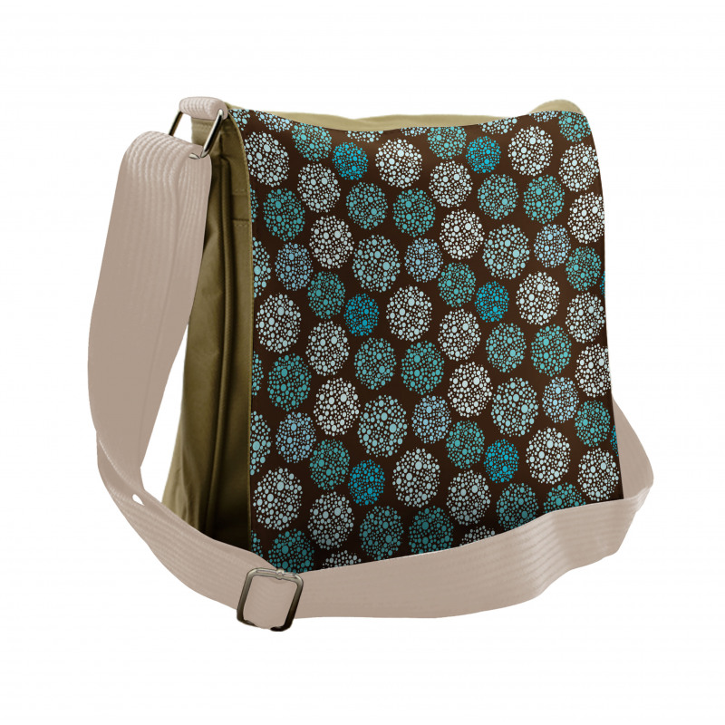 Dots and Circles Messenger Bag