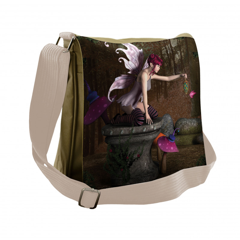 Mythical Creature Forest Messenger Bag