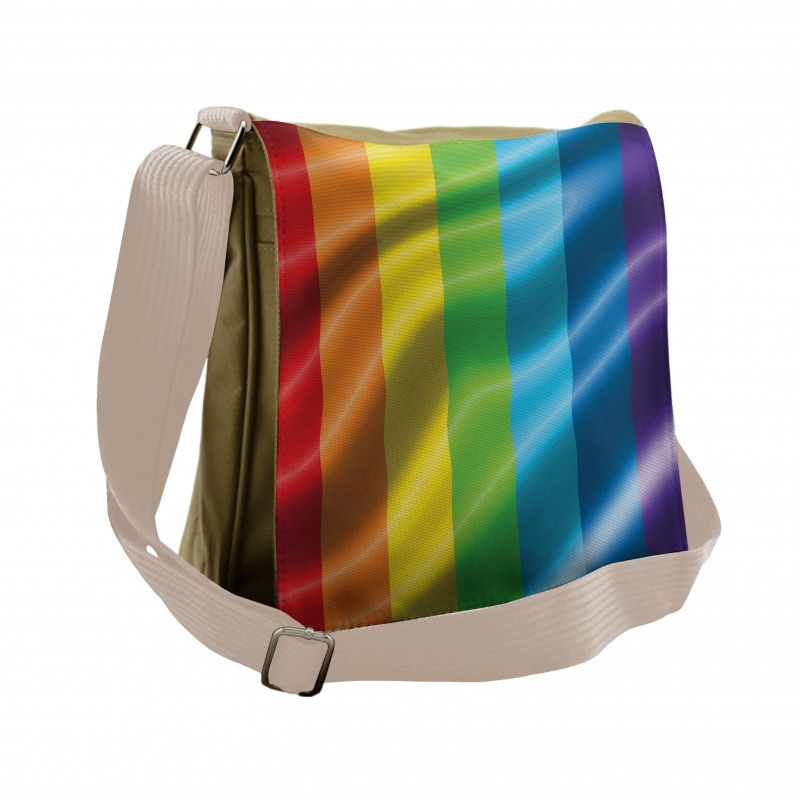 Pride Flag Inspired Design Messenger Bag