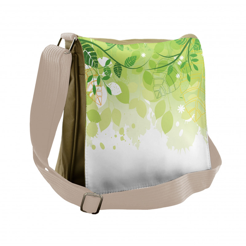 Leaves Fantasy Flora Messenger Bag