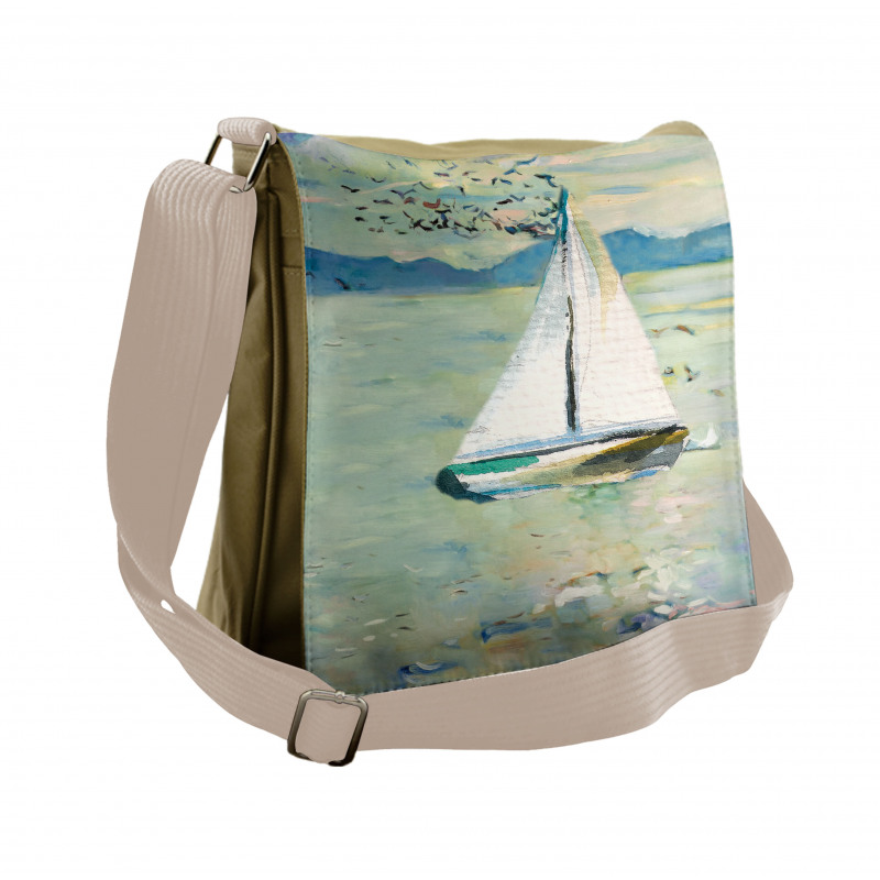 Monet Sailing Boat Messenger Bag