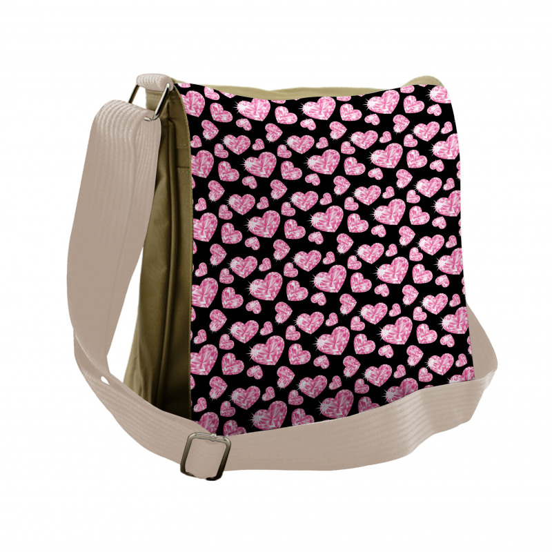 Romatic Heart Shapes Messenger Bag