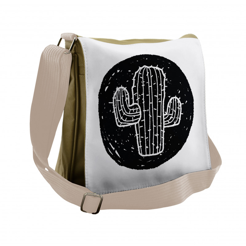 Saguaro Plant Theme Messenger Bag