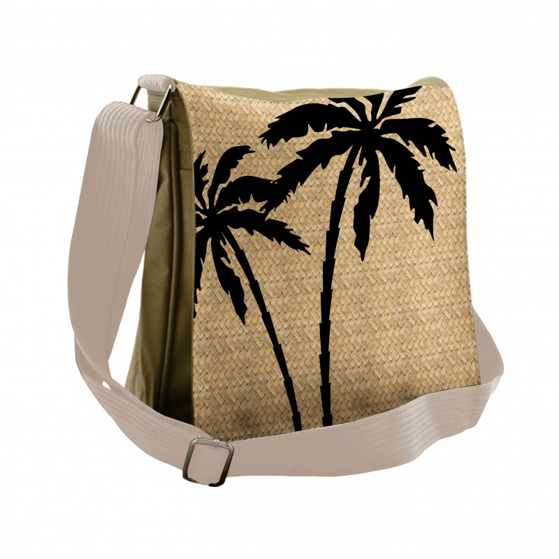 Palm Tree Silhouettes Messenger Bag