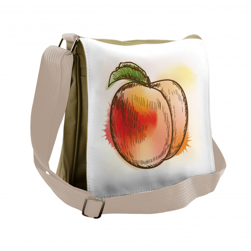 Fresh Fruit Sketch Art Messenger Bag