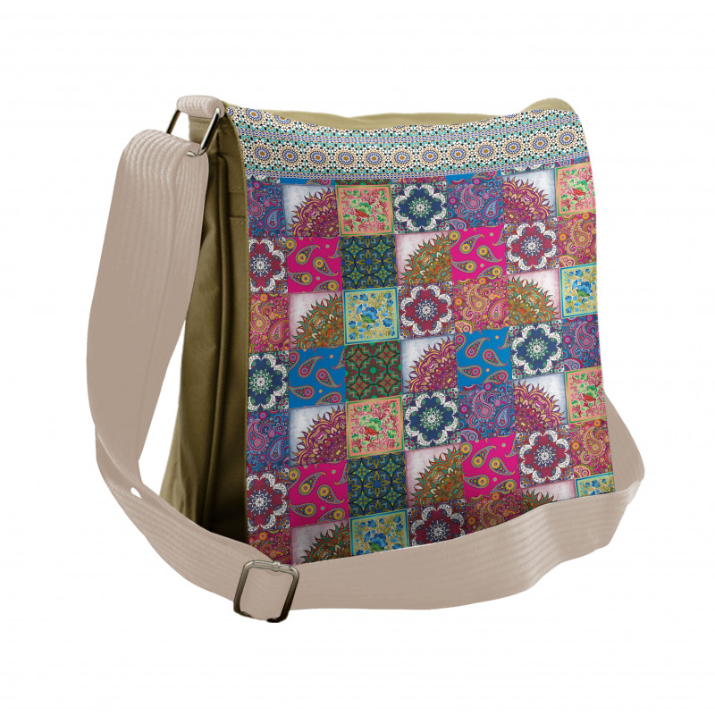 Middle Eastern Paisleys Messenger Bag