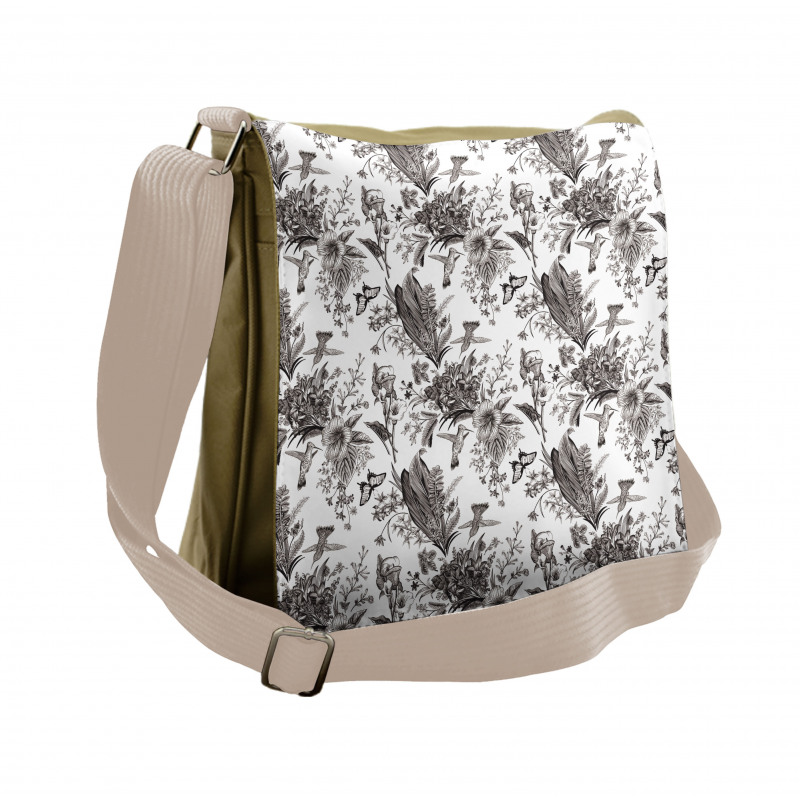 Botanical Flora Messenger Bag