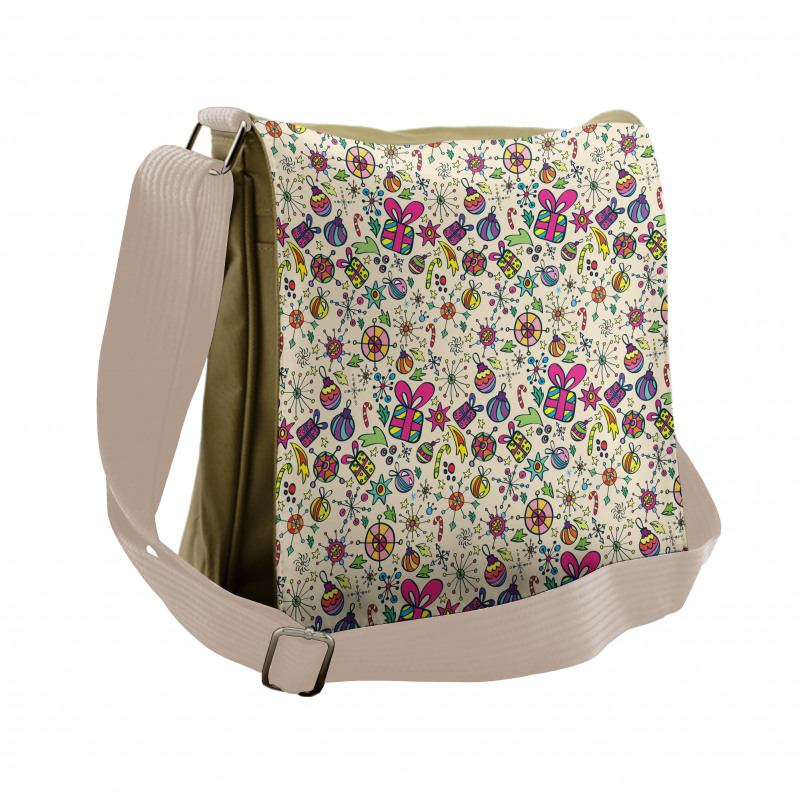 Lively Rich Doodle Messenger Bag