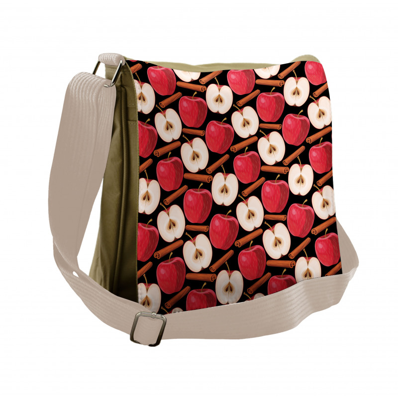 Cinnamon Sticks Fruits Messenger Bag