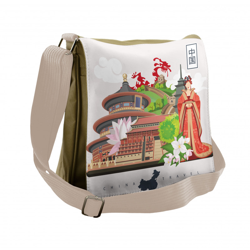 Cultural Dress Palace Messenger Bag