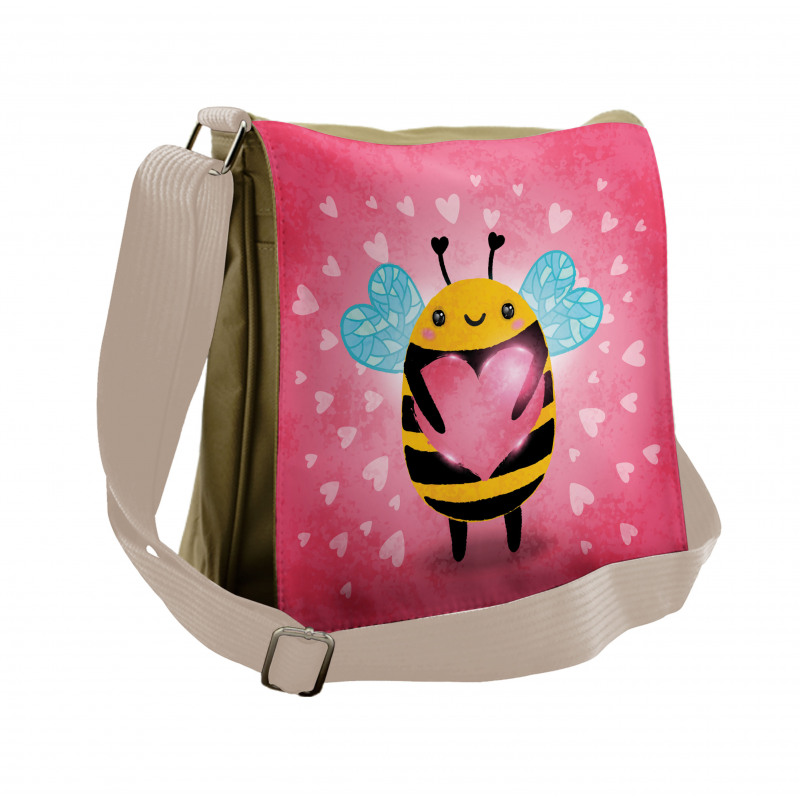 Bumblebee Cartoon Messenger Bag