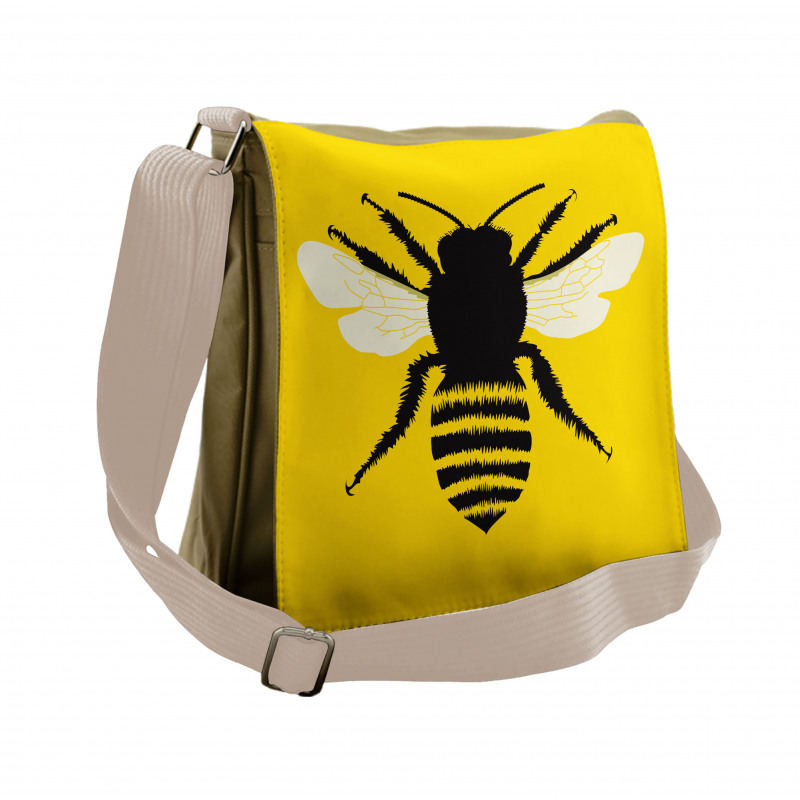 Honeybee Silhouette Messenger Bag