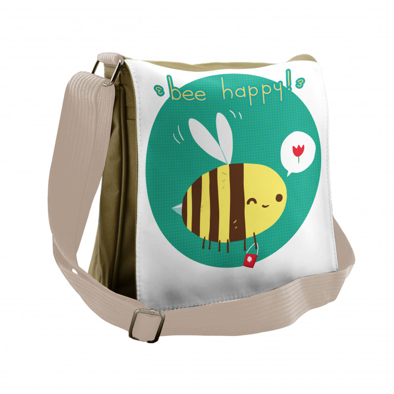 Winking Bumblebee Messenger Bag