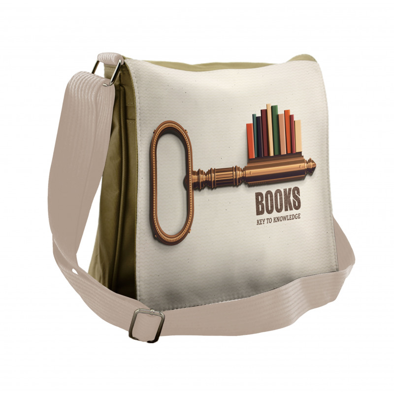 Key to Knowledge Theme Messenger Bag