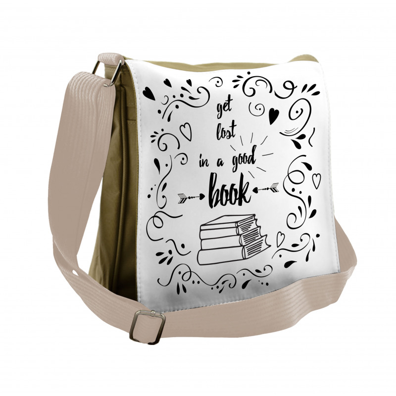 Get Lost in a Book Messenger Bag