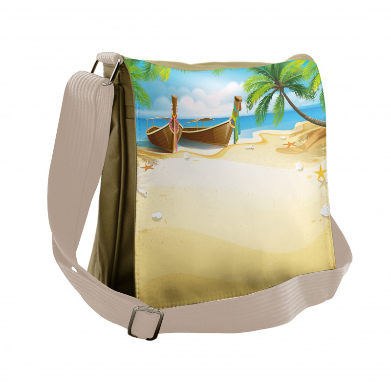 Paradise Island Tropical Messenger Bag