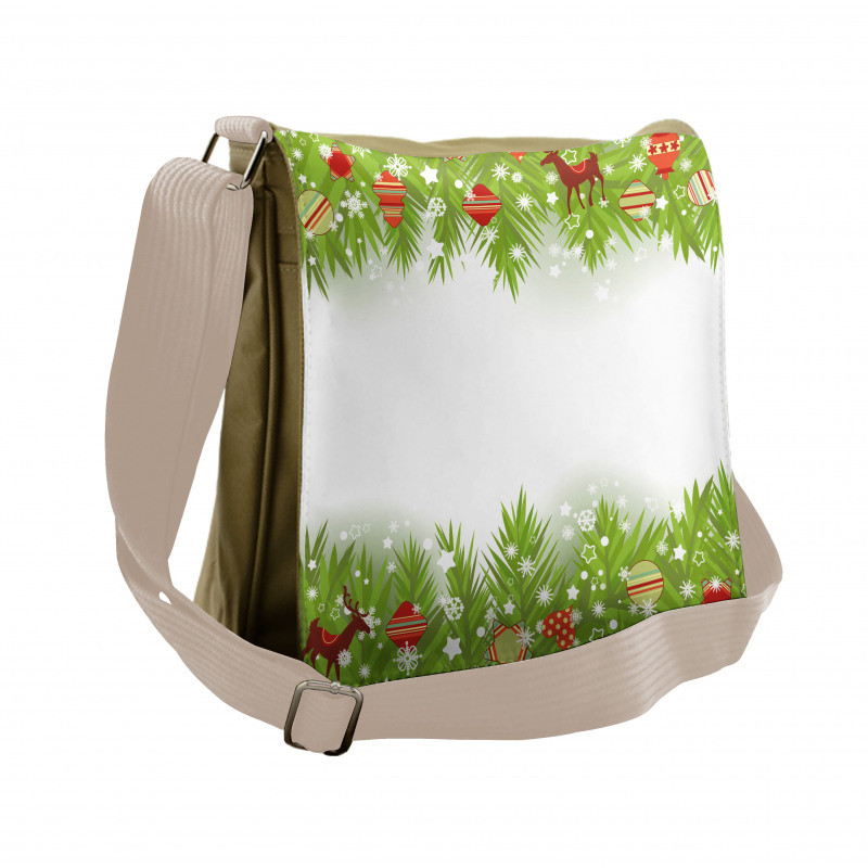 Coniferous Noel Tree Messenger Bag