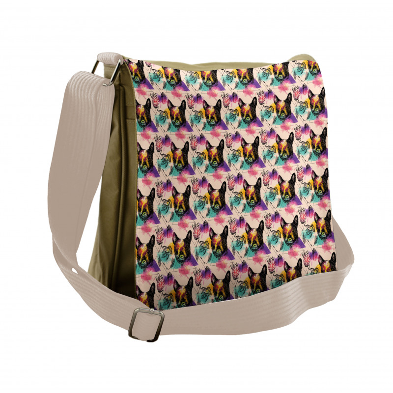 Colorful Crystals Messenger Bag