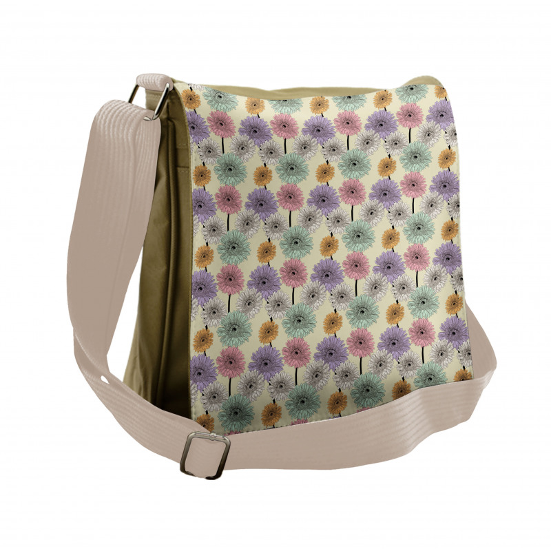 Chrysanthemum Plants Messenger Bag