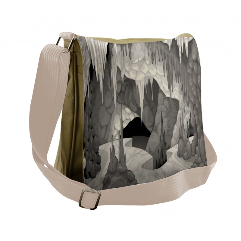 Cavern with Stalagmites Messenger Bag