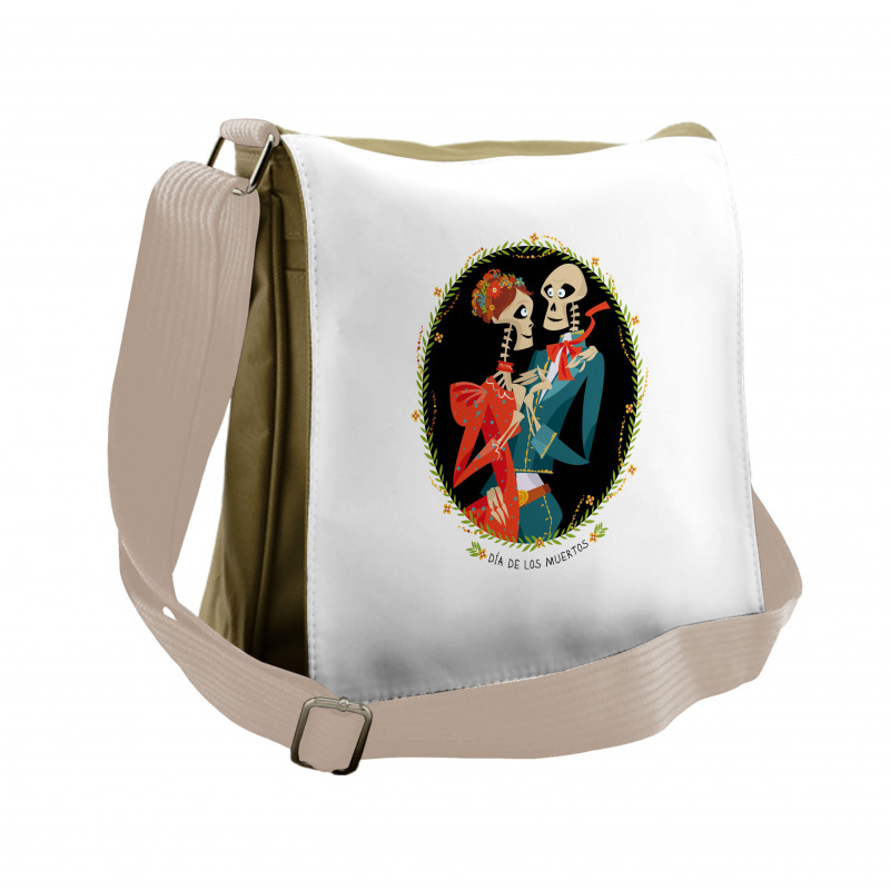 Skeletons in Love Messenger Bag