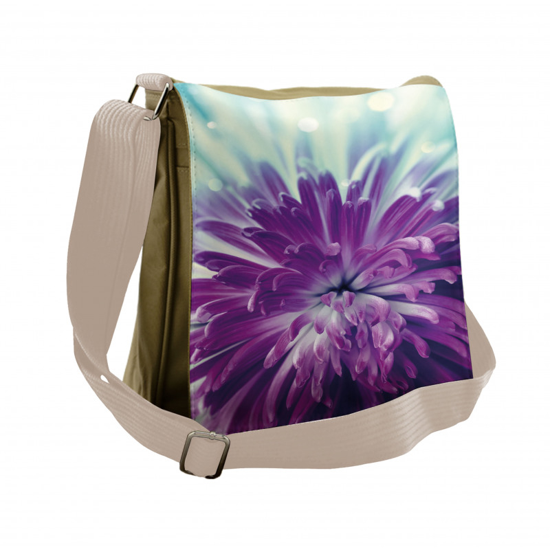 Blooming Floral Motifs Messenger Bag