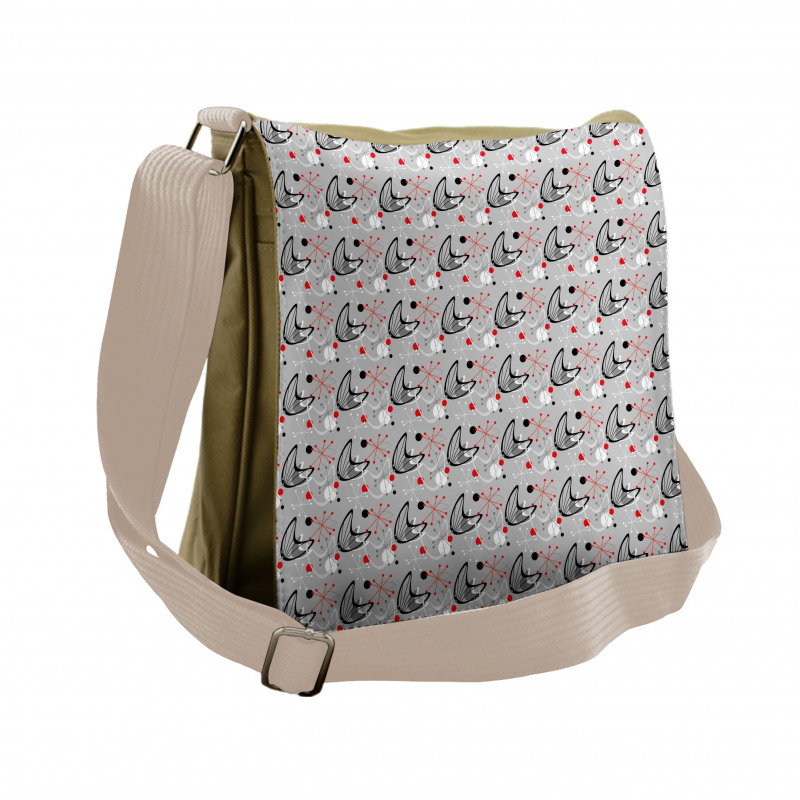 Atomic 50s Design Messenger Bag