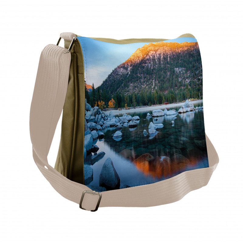 Rocks in the Lake Messenger Bag