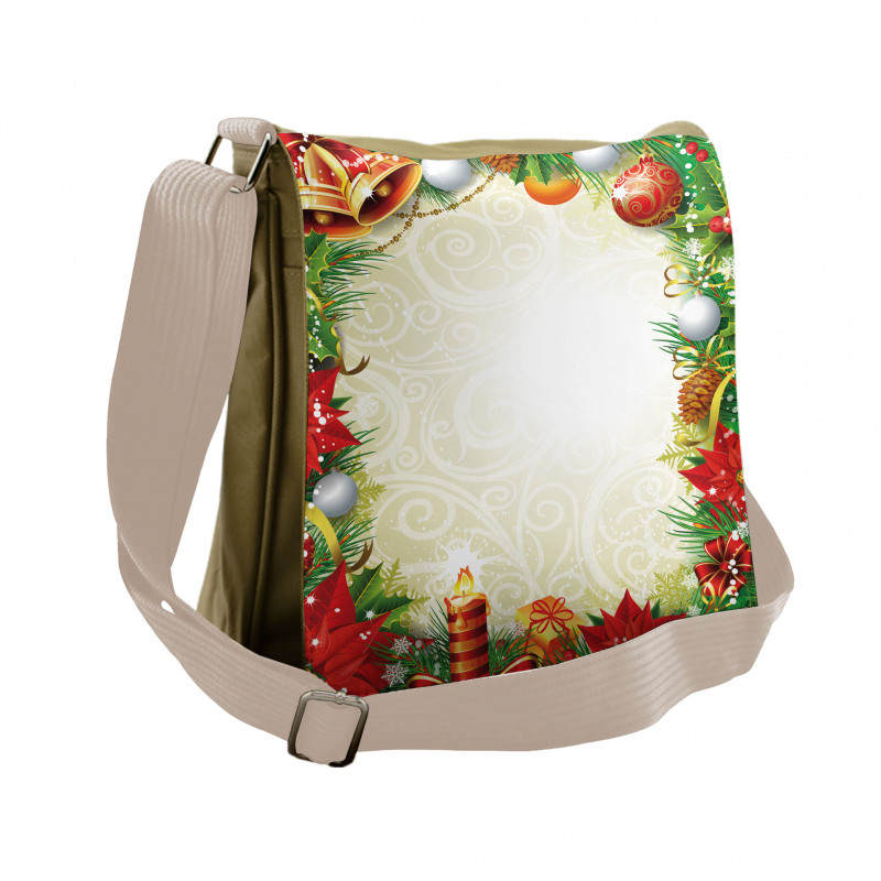 Abstract Christmas Tree Messenger Bag