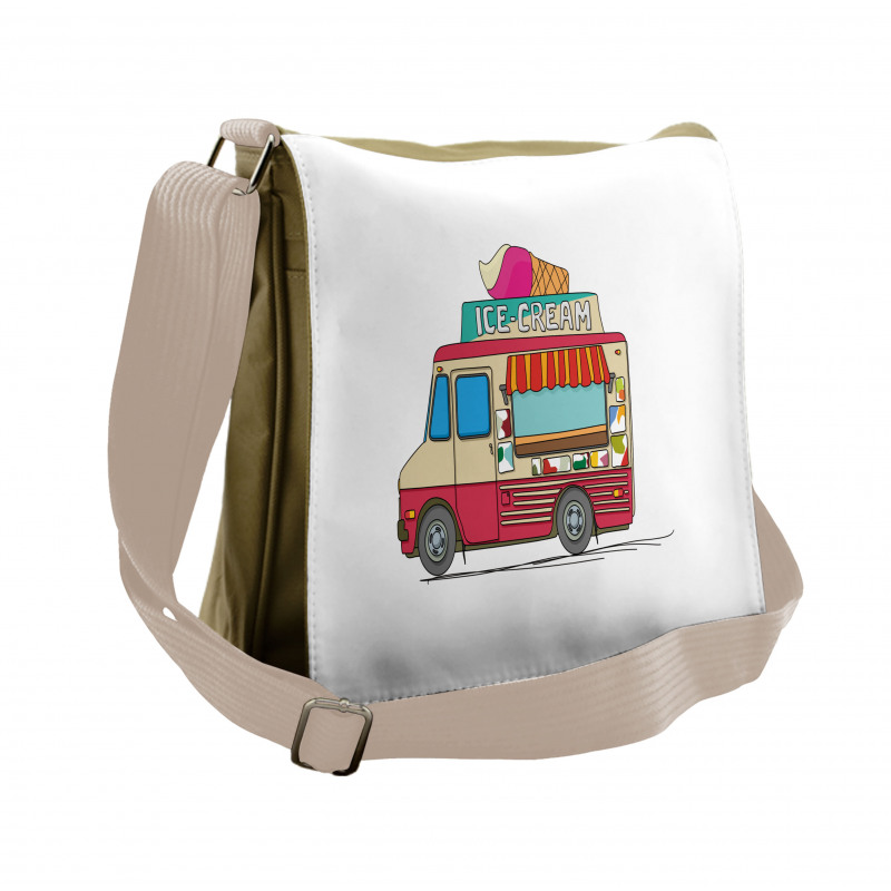 Ice Cream Cartoon Style Messenger Bag