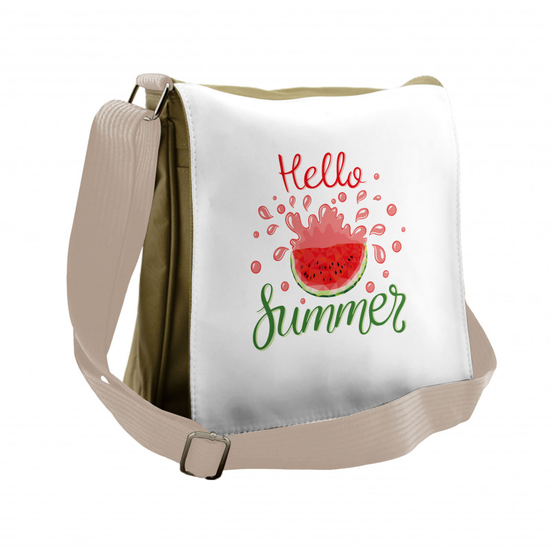 Cartoon Watermelon Messenger Bag