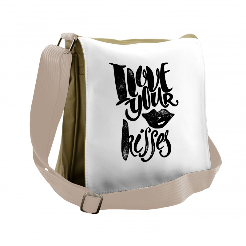 I Love Your Kisses Messenger Bag