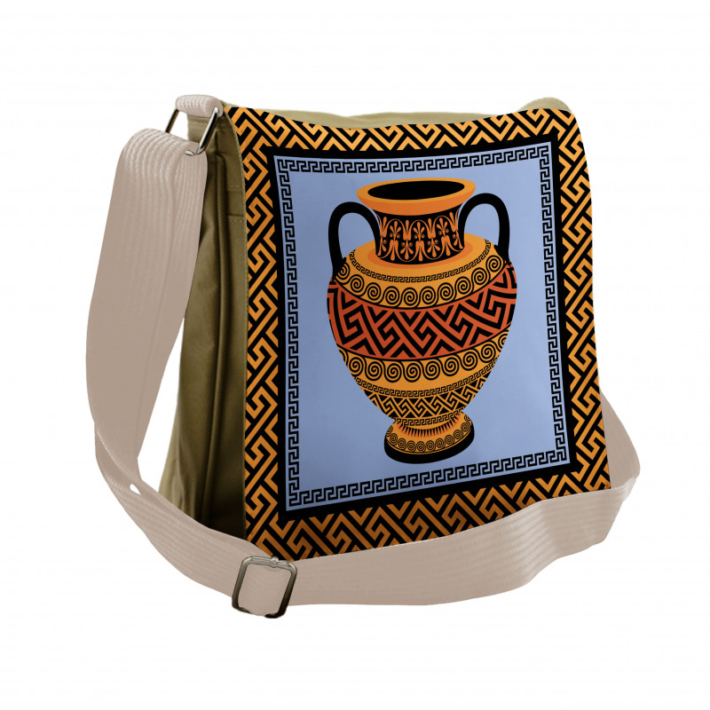 Traditional Amphora Messenger Bag