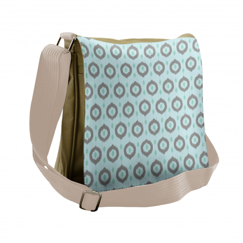 Ikat Style Pattern Messenger Bag