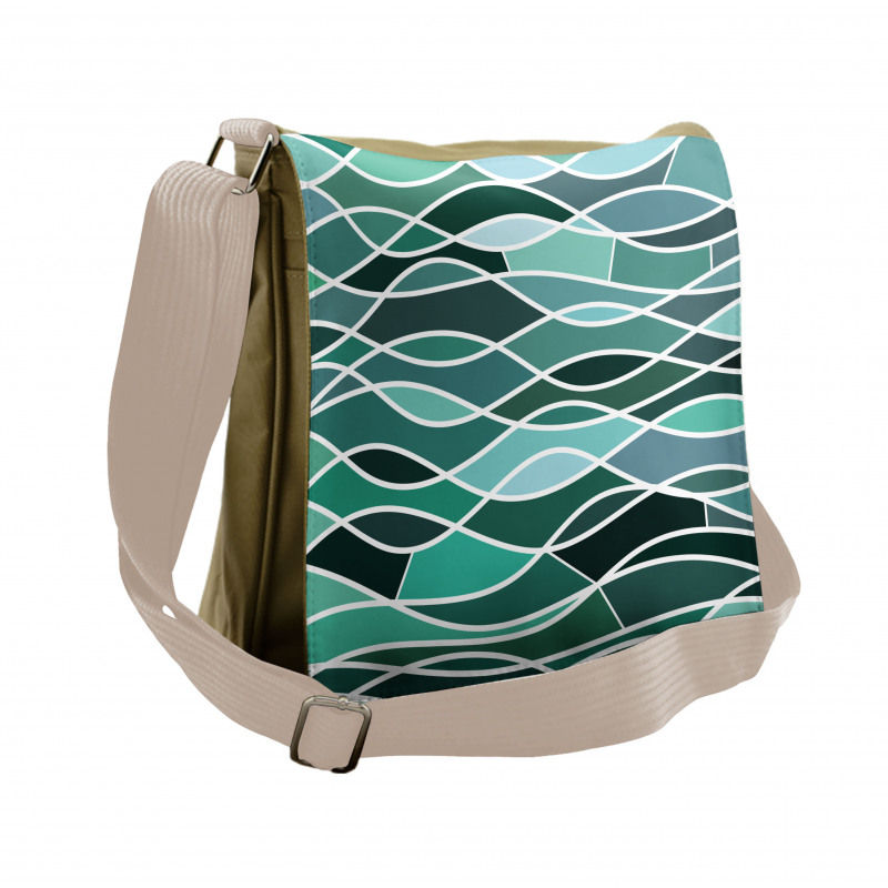 Stained Glass Composition Messenger Bag