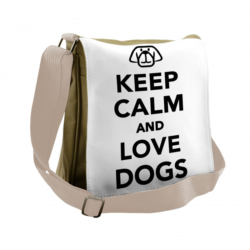 Words for Dog Lovers Messenger Bag