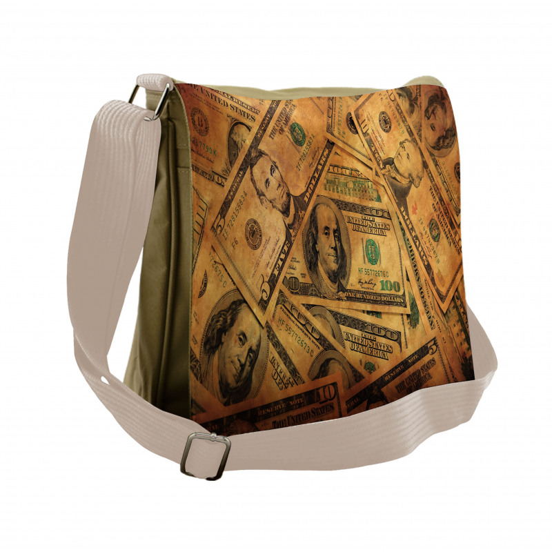 Fiver Sawbuck and C-Note Messenger Bag