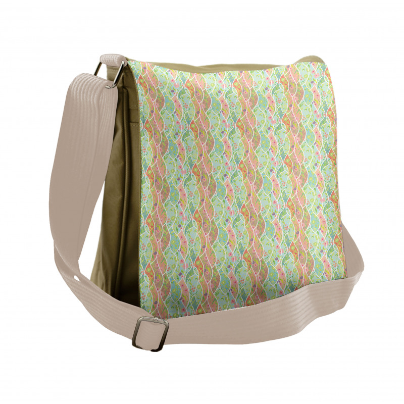 Fresh Foliage Leaf Messenger Bag