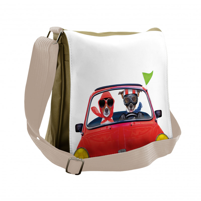 Jack Russell Couple Messenger Bag